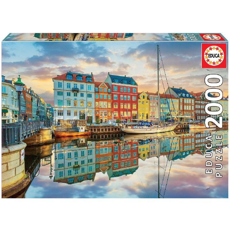 Educa Sunset at Copenhagen Harbour Puzzle (19278) - 2000 pcs