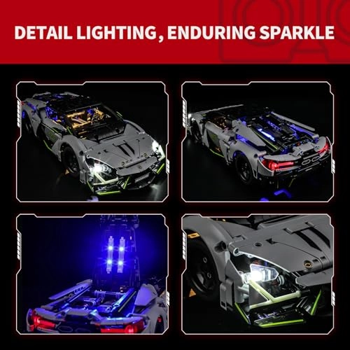 Light for LEGO Lamborghini Revuelto 42214 - Plastic 1