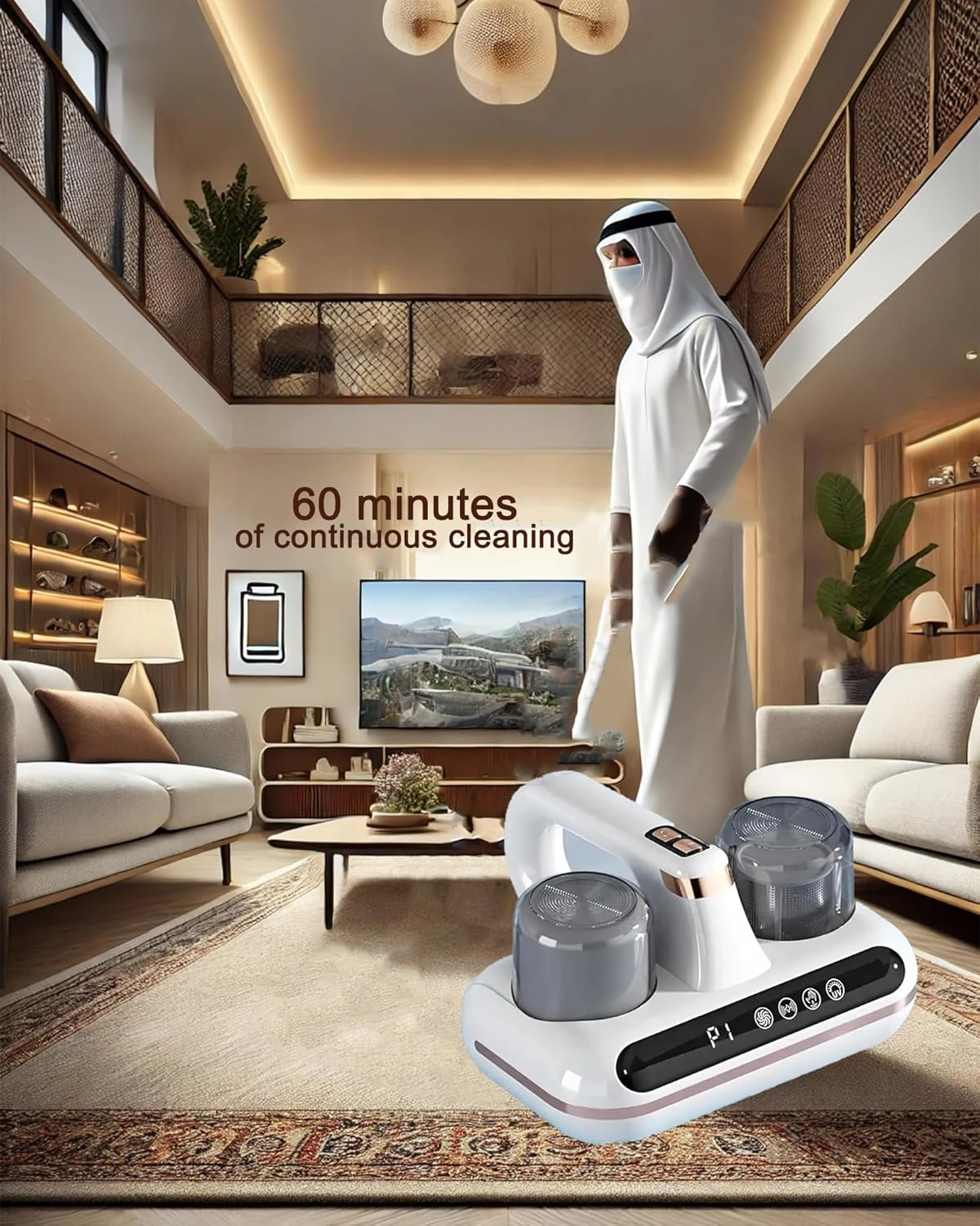 Handheld Mattress Vacuum - Cordless UV 10,000Pa