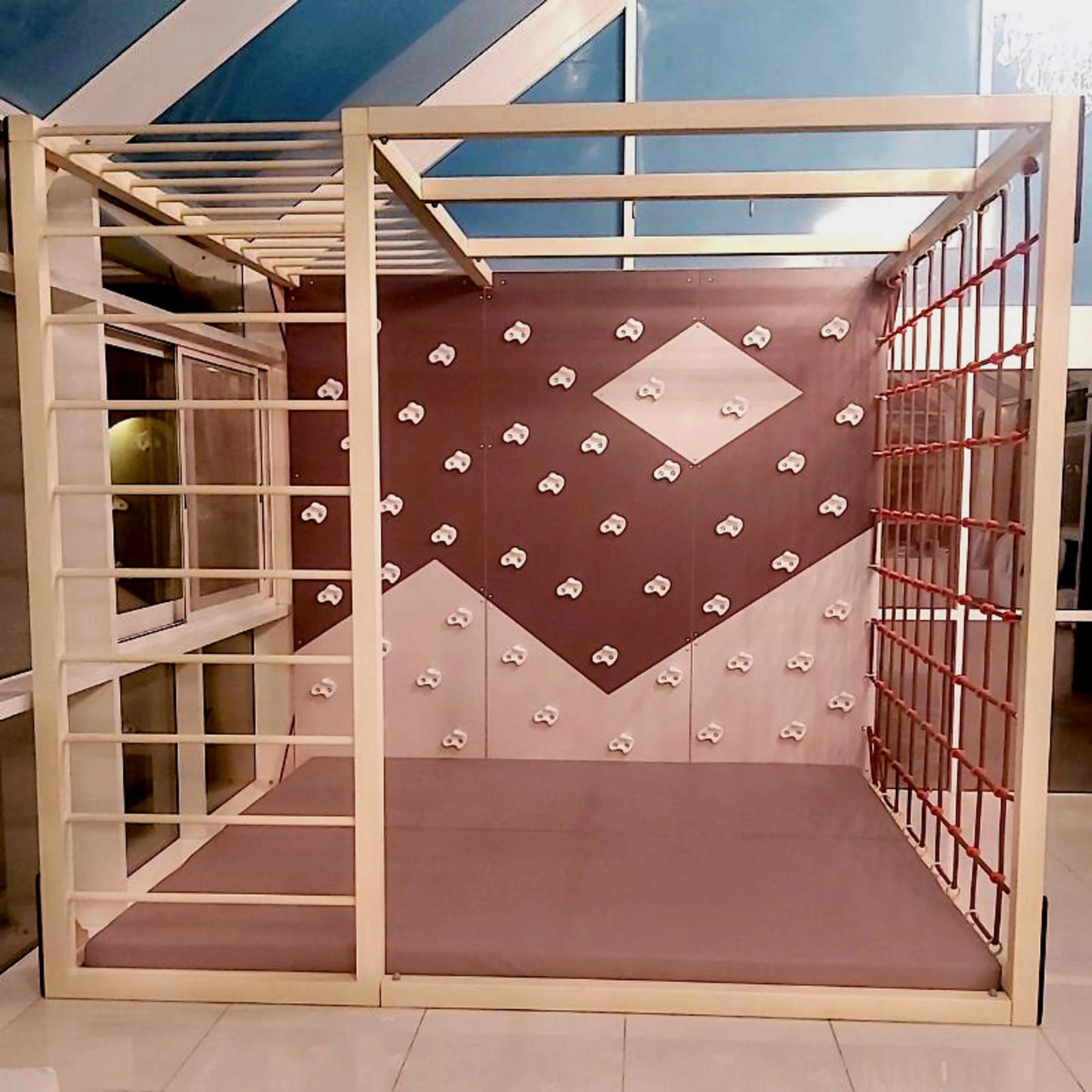 Freestanding Climbing Wall Frame Set - Suitable for 3 to 9 yrs