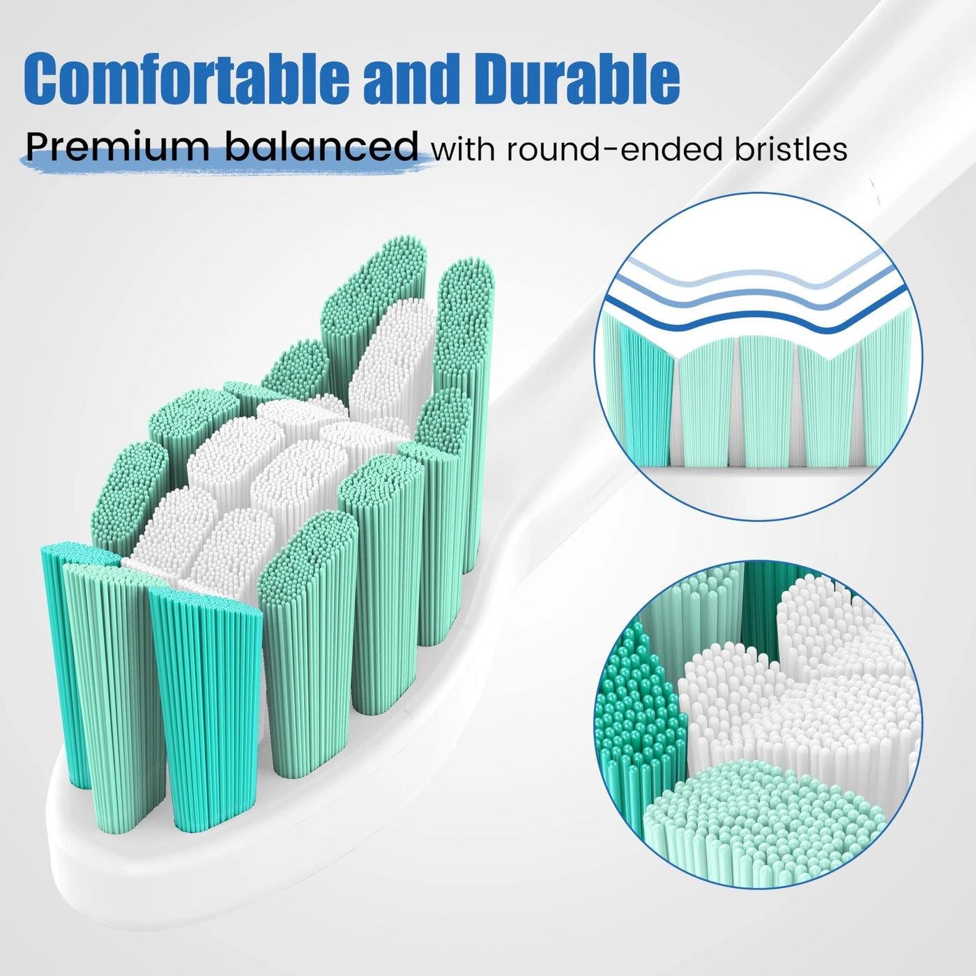 Replacement Toothbrush Heads - Electric 10 Pack Black