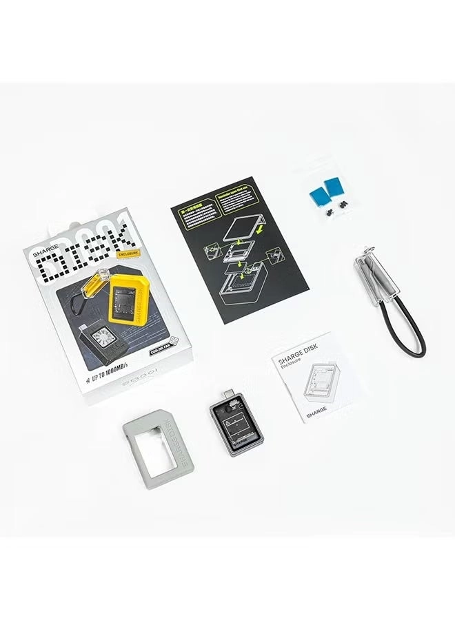 Disk M.2 NVMe SSD Enclosure - 10Gbps USB C 3.2 Gen2 NVMe Size 2230 SSDs