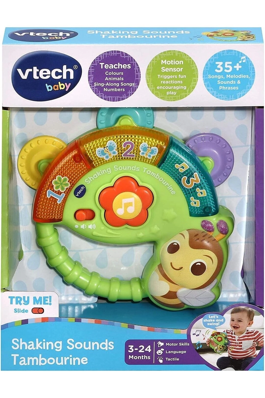COLOR LAND CHILDRENS TOYS CENTER LLC Shaking Sounds Tambourine