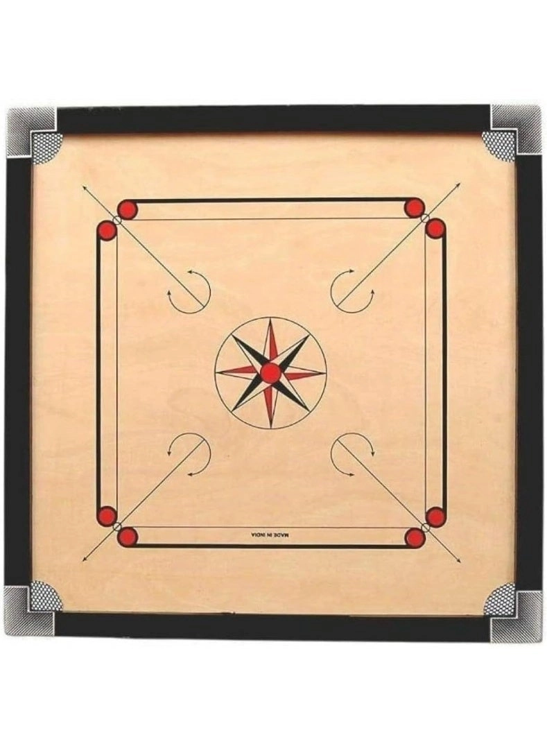 SNAPTRON Carrom Board - 32 inches Complete Set