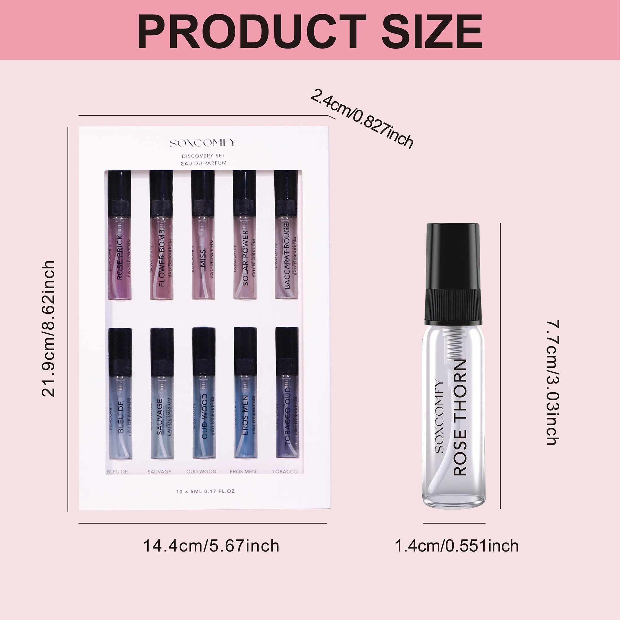 10 Scents Samples Mixed - Eau de Parfum 100ml