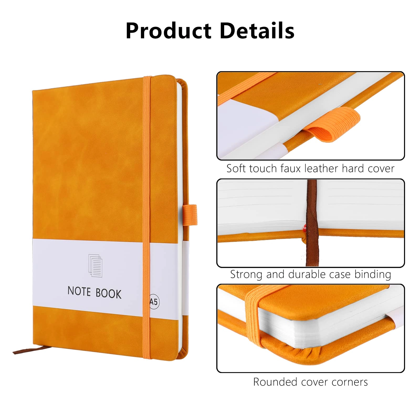 Notebook A5 Hardcover - Lined 200 Pages
