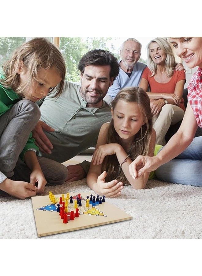 7-in-1 Wooden Board Game Set - Tabletop Portable