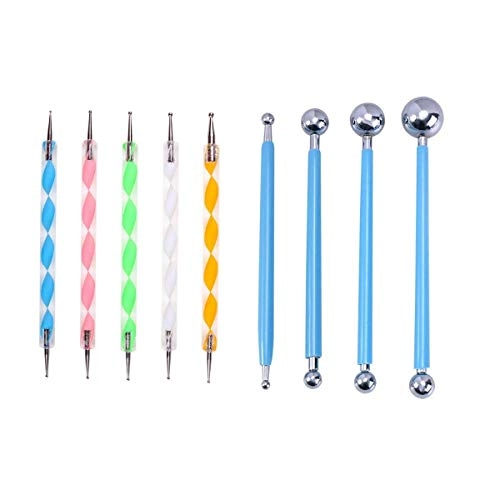 E Shopping Mandala Dotting Tool + Acrylic Paint + Clay + Instruction Booklet - 100g 4pcs.