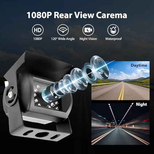 Rear Camera Kit - Night vision Wired 800 x 480 pixels