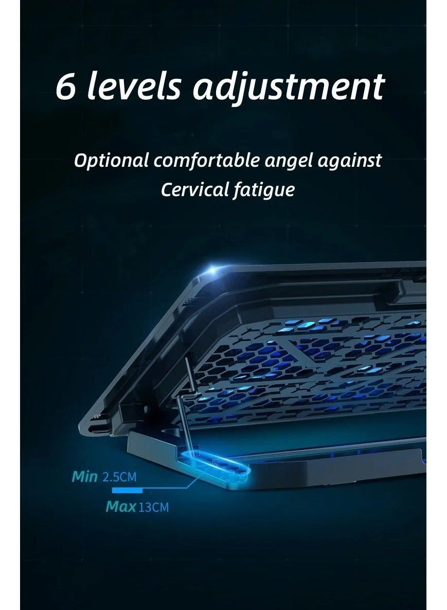 ICE COOREL Gaming Laptop Cooling Pad - 6 Fans 15-17.3 Inch