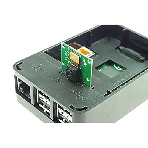 Protective Case for Raspberry Pi Model B/2/3 - 3pcs Aluminum Heatsink Black