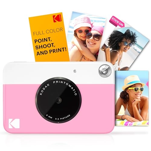 Printomatic - Full-Color Instant Print 5MP + Deluxe Camera Case + Photo Album + Zink Paper - 20 Sheets
