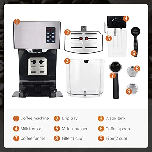 Semi-Automatic 2-in-1 - Milk Frother Stainless steel