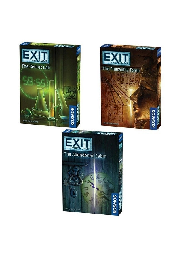 Thames & Kosmos Exit the Game: The Secret Lab + Exit the Game: The Abandoned Cabin + Exit the Game: The Pharaoh's Tomb
