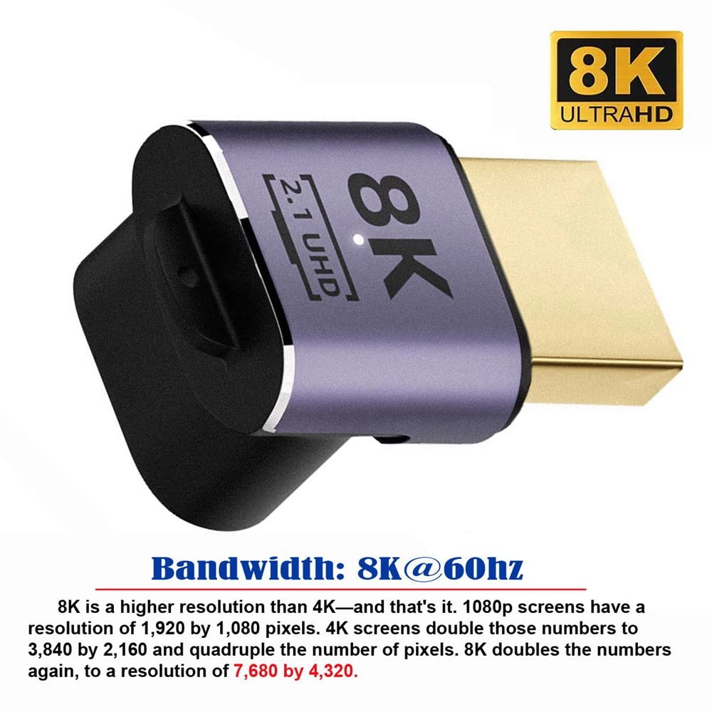 8K HDMI Adapter with Ethernet