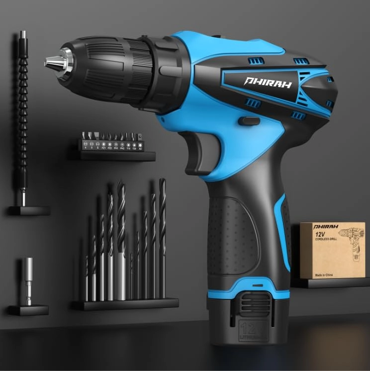 Cordless Drill Set - 1500 Milliamp Hours 12 Volts
