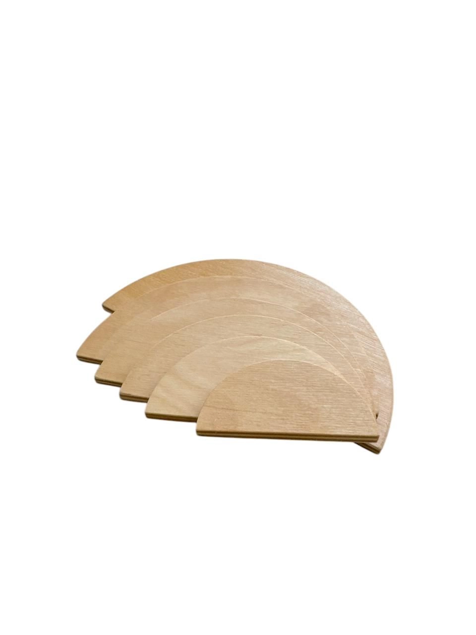 Wooden Grading Semicircles - Suitable for 2 years and above 6 pieces