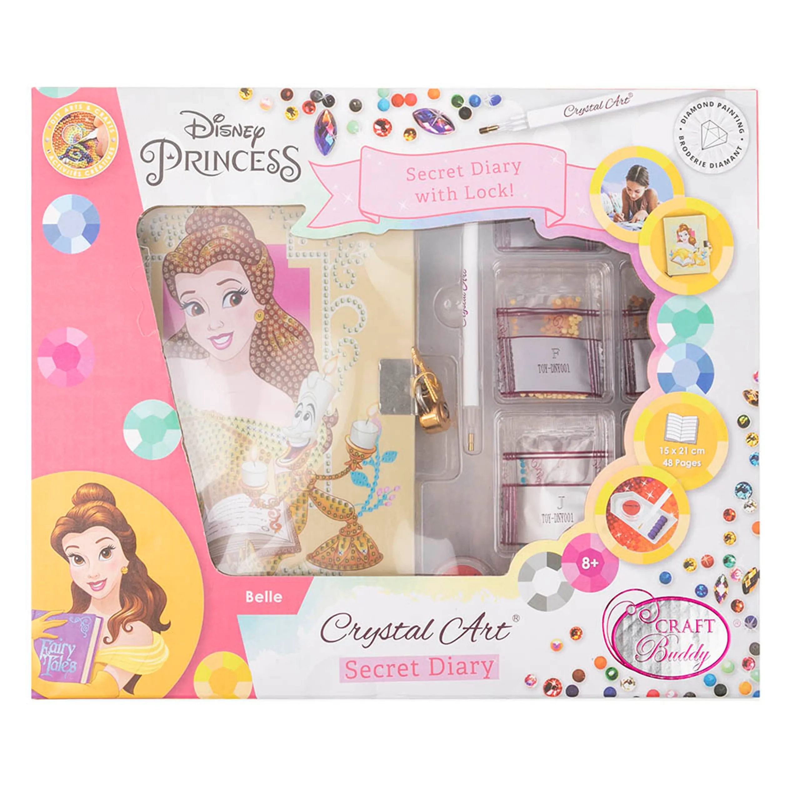 CRAFT Buddy Crystal Art Secret Diary - 6+ years