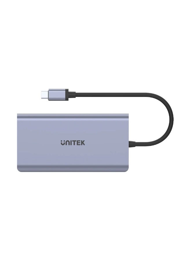 D1113A - 9-in-1 USB-C Hub 3x USB-A 5Gbps HDMI 4K@30Hz PD 100W