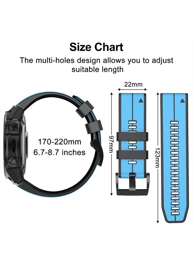 Watch Band for Fenix 5/6/7, Forerunner 935/945, Approach S60, epix, Quatix 5/6 - 22mm