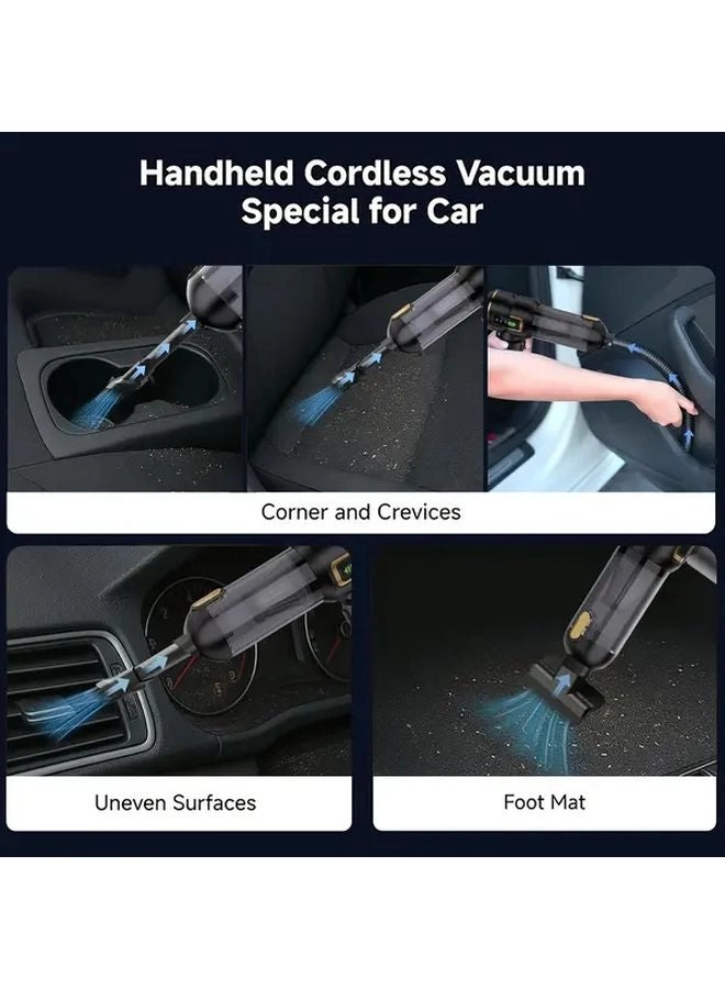 4-in-1 Wireless Handheld Vacuum Cleaner - 2000mAh