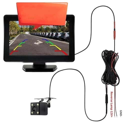 Rear View Camera with Monitor - Night Vision Wired