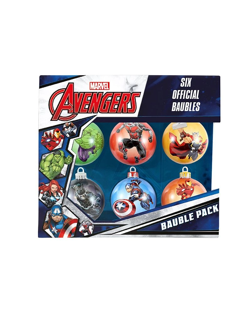 Marvel Avengers Baubles - 7.5cm Pack