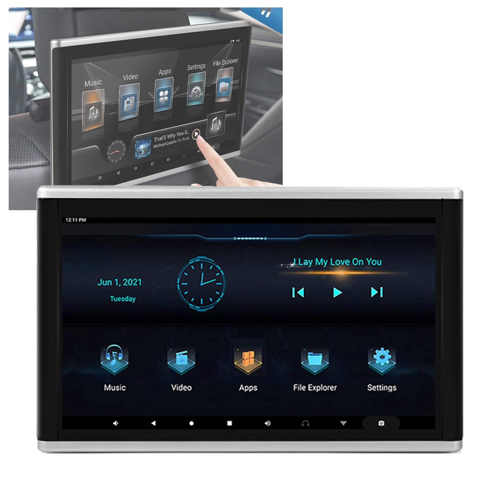 UGNJRMTA Car Headrest Video Player - 10.1"