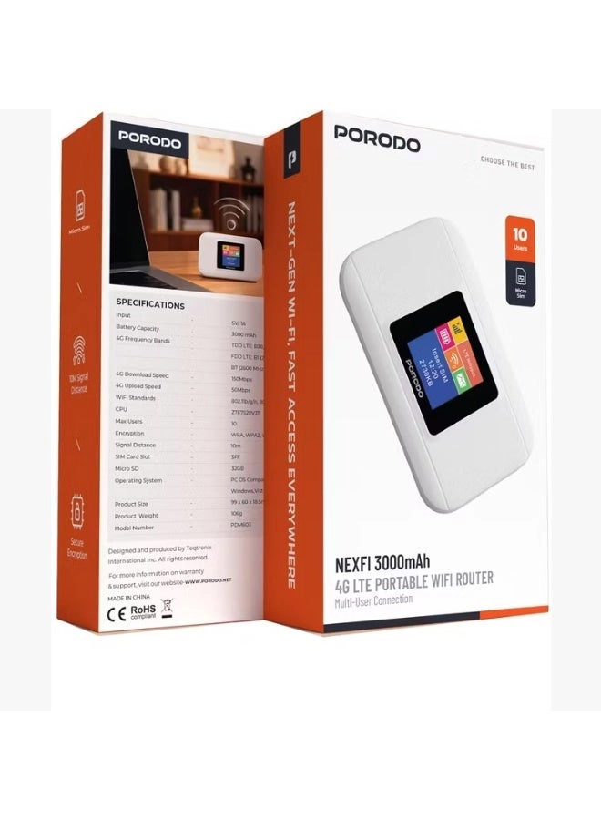 Pocket Router - 4G LTE Wifi 6 150 megabit per second