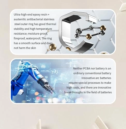 IP68 Smart Ring - Heart Rate Blood Pressure Sleep