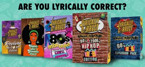 80'S Mixtape Hip Hop, R & B, Funk and Pop Music Trivia Card Game
