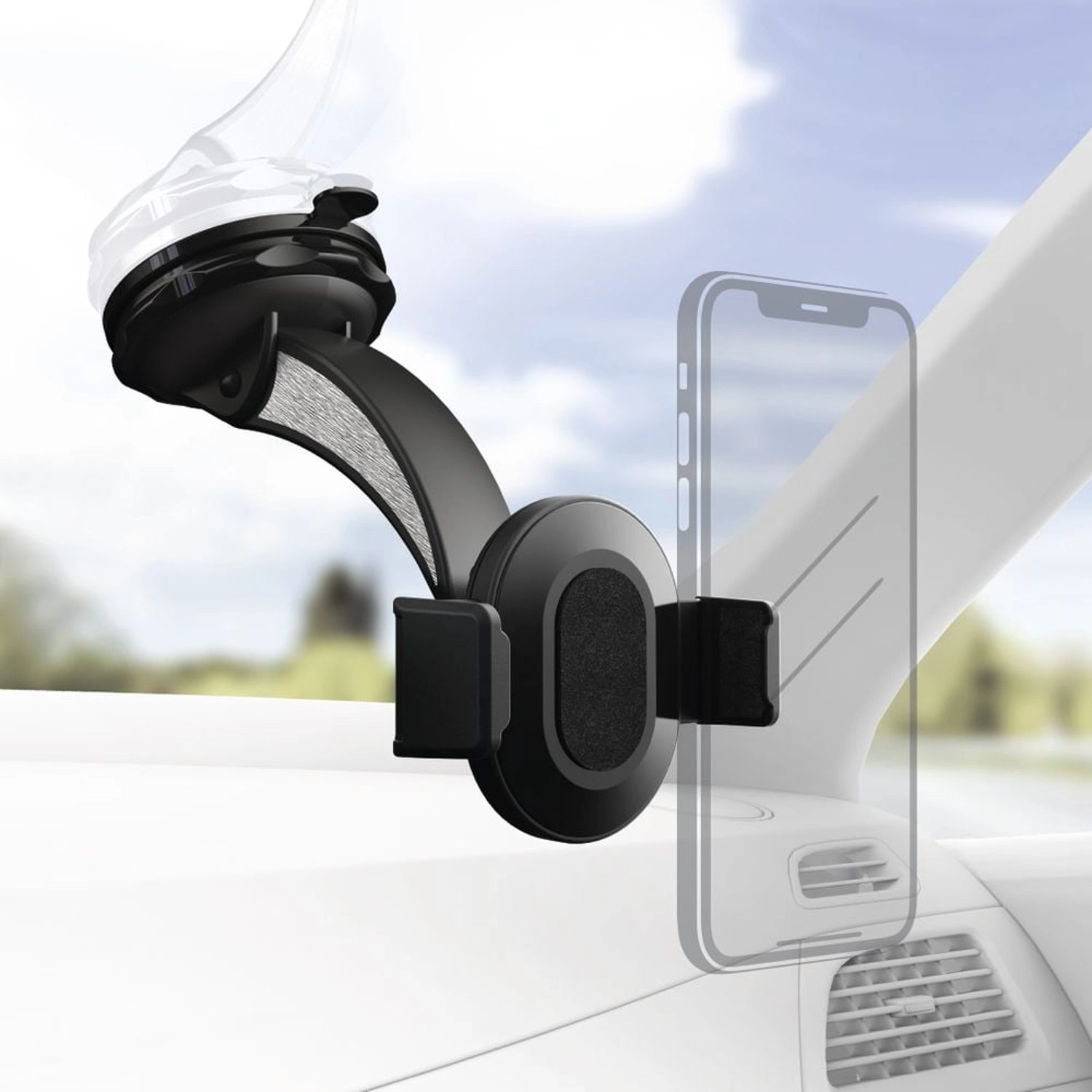 Hama Universal Smartphone Holder - 360° Rotating Adjustable