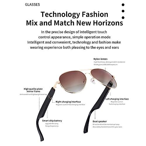 Smart Glasses - Wireless Bluetooth IP5 Waterproof Bone Conduction