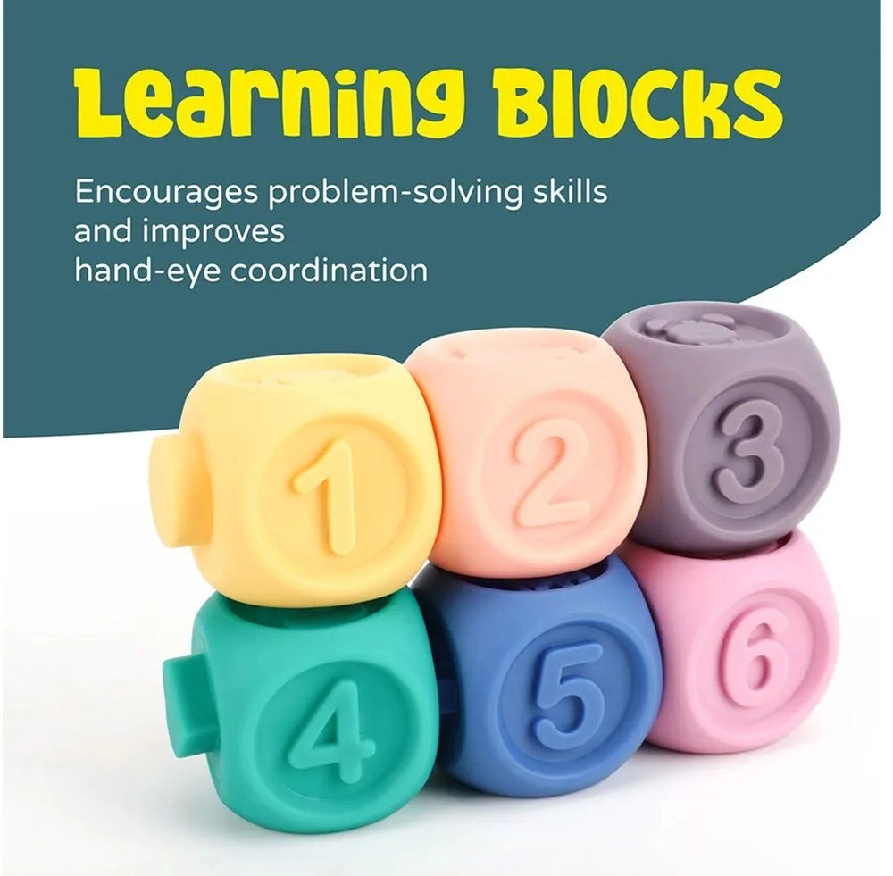 Baby Educational Cubes - 1+ 16 pieces