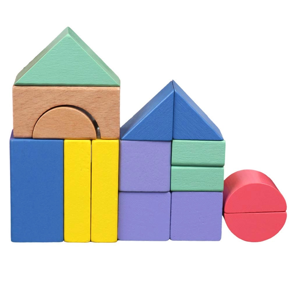 SXPC Rainbow building blocks - 3 years old and above 15pcs