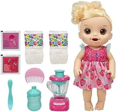 Hasbro Magical Mixer Baby - Strawberry Shake Blonde Hair Ages 3+