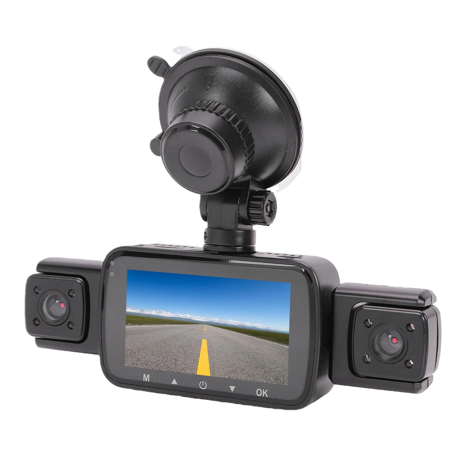 Eacam Front Rear Inside 4 Lens Dashboard Camera Recorder - 1080P