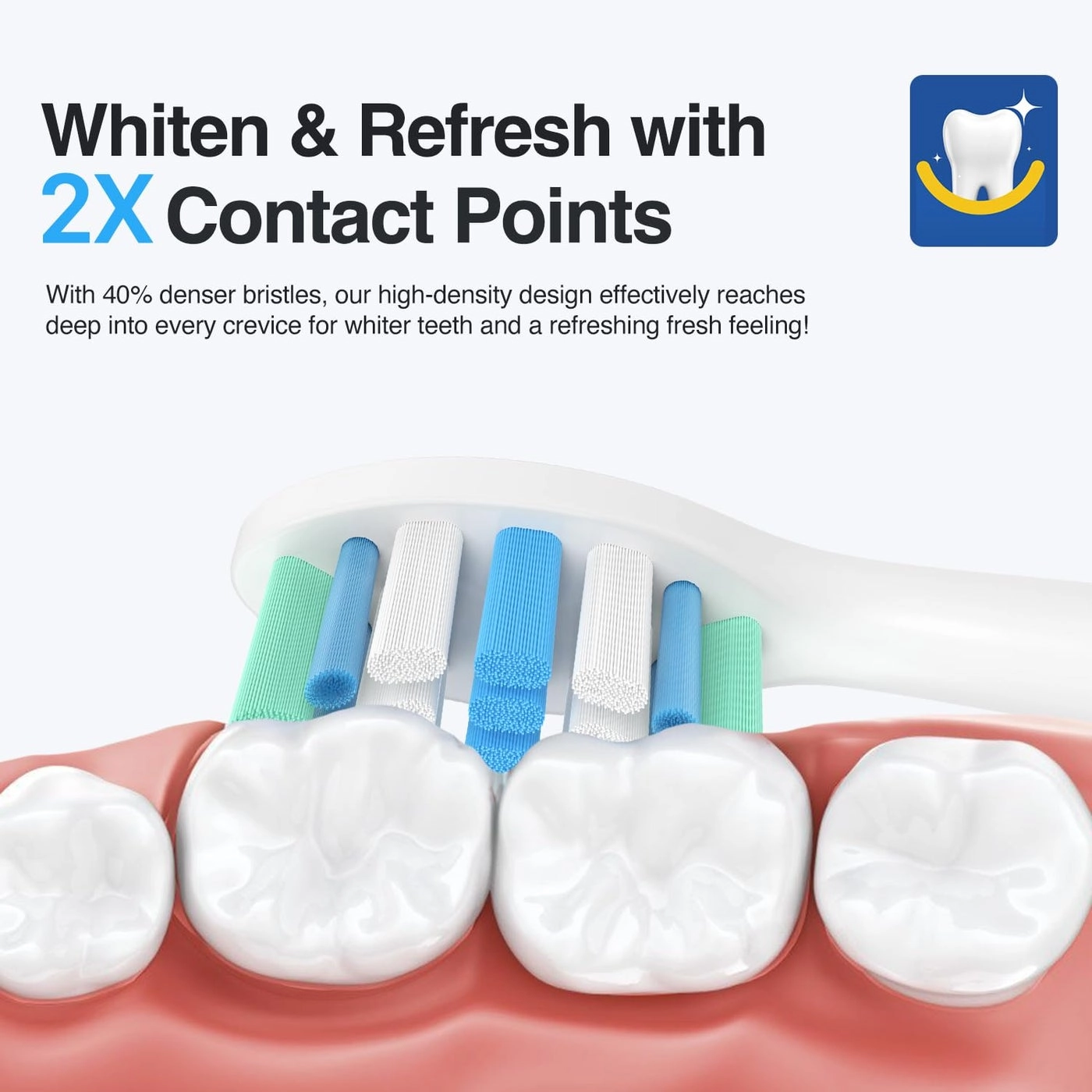 Electric Toothbrush Heads - Philips Sonicare C1 C2 G2 4100 6 Pcs