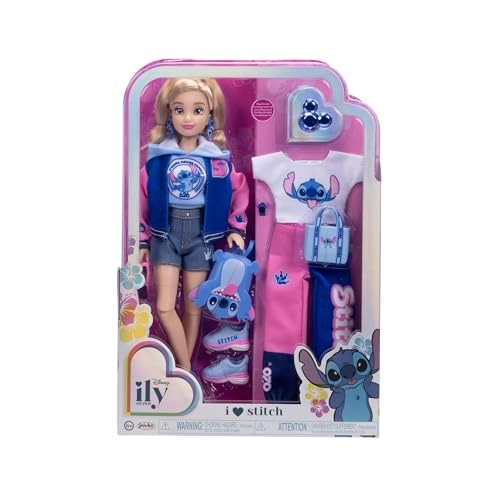 Stitch Fashion Doll - Dark Hair 13 Points of Articulation Two Outfits Ages 6+