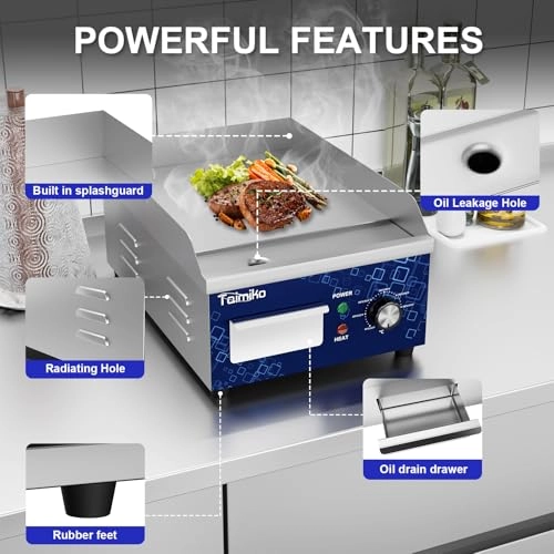 Electric Griddle - Stainless Steel 1700 watts