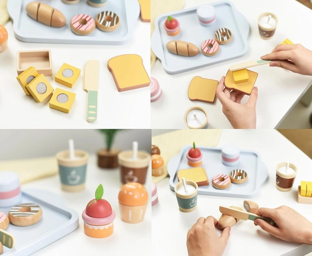 Kids Wooden Breakfast Playset - 15 Pcs (5551007-KABI_0168)