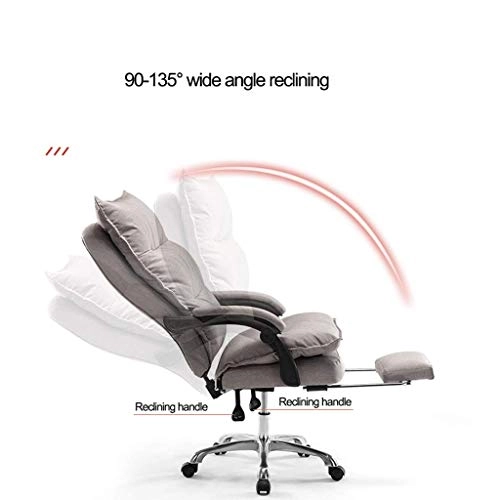Reclining Chair - Fabric Cotton Black