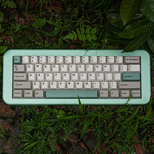 9009 Grey Beige Keycaps Set - ANSI/ISO Wired