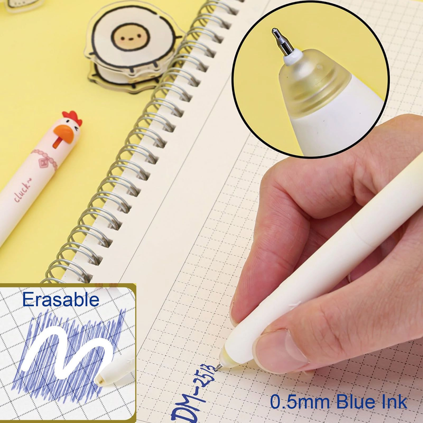 Cute Cat Erasable Pens - 4.0 Count 0.5mm