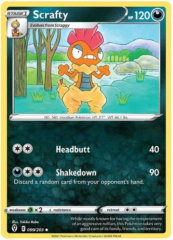 Pokémon Pokemon Scrafty 099/203 - English
