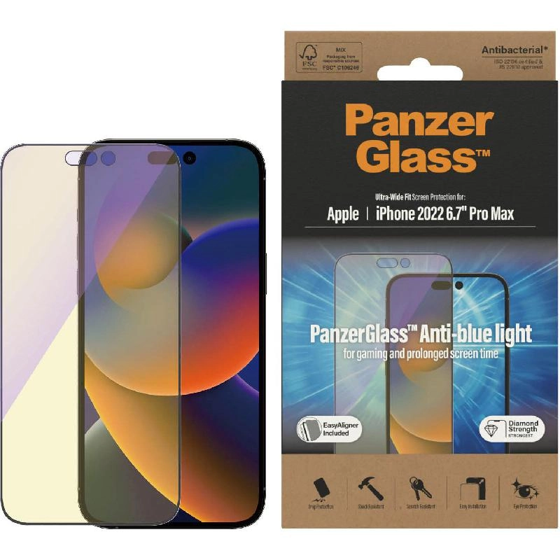 Ultra Wide Fit Clear Tempered Glass Screen Protector for iPhone 16 Plus