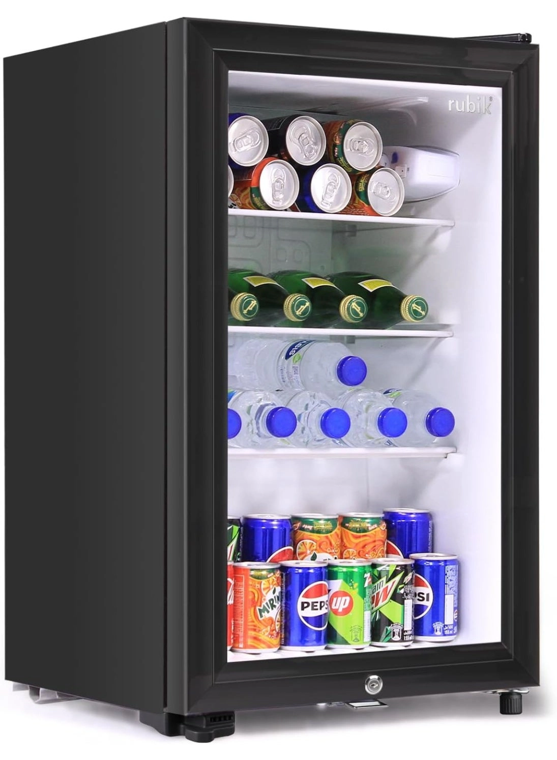 Rubik Mini Fridge Glass Door - 62L 2~6°C