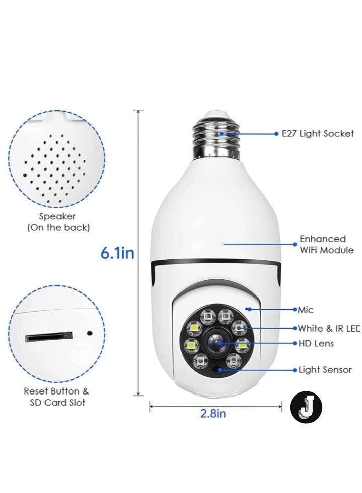 WiFi Light Bulb Camera 1080P