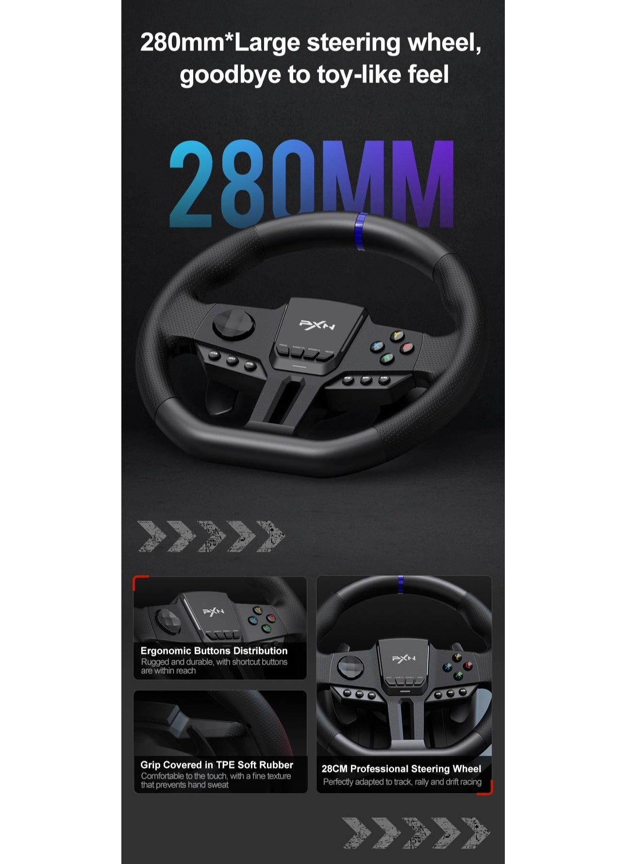 V9 Gen 2 Racing Wheel & Pedals - PC/Xbox/PS4/Switch