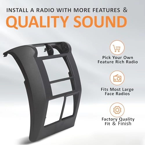 Double DIN Dash Radio Bezel - Jeep Wrangler TJ 19972002
